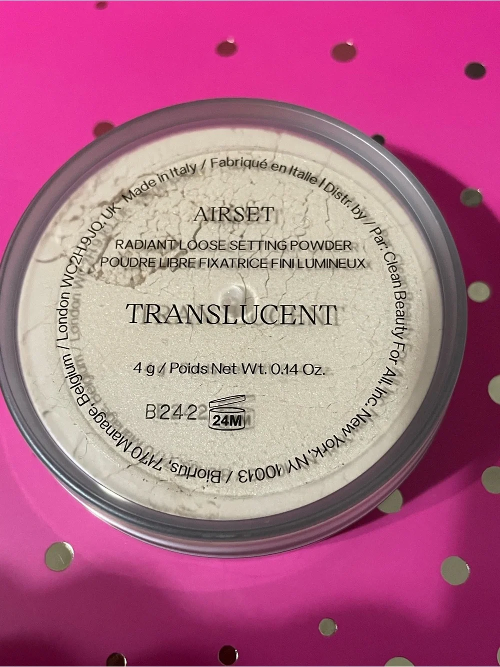 Saie translucent air set setting powder
